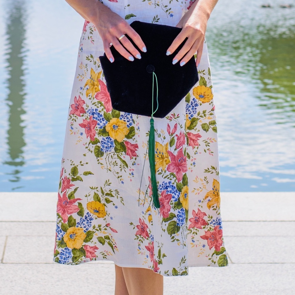 Floral reformation linen dress